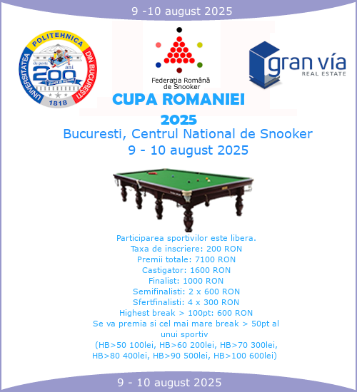 Campionat National de Snooker 2025