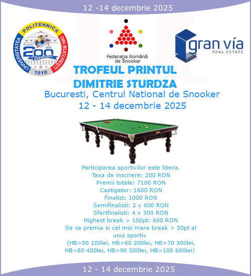 Campionat National de Snooker 2025